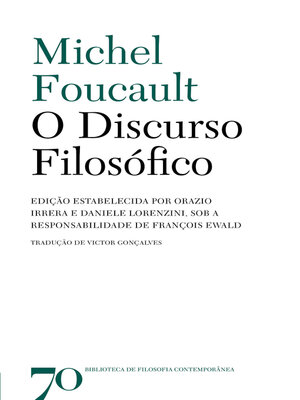 cover image of O Discurso Filosófico